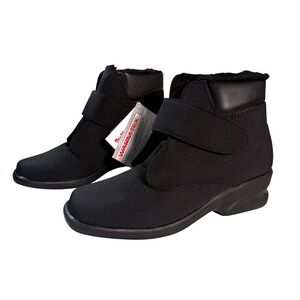 Toe Warmers Canada Michelle Black Waterproof Ankle Boots Women's Size‎ 6s